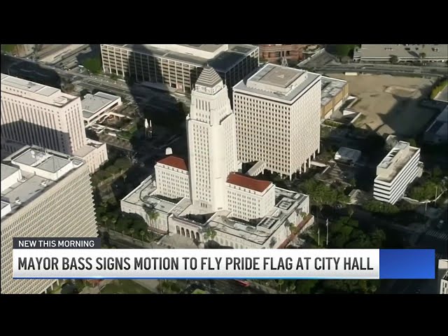 ⁣Pride flag to fly at LA City Hall