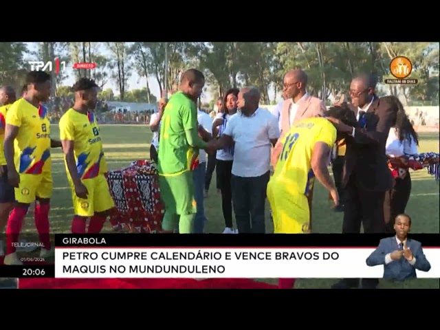 ⁣Girabola - Petro de Luanda cumpre calendário e vence Bravos de Maquis no Mundunleno