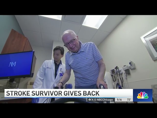 ⁣Survivor of 2 strokes gives back by helping fellow stroke survivors