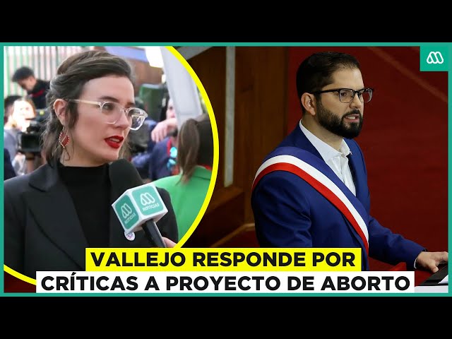 ⁣Camila Vallejo responde a oposición por críticas a proyecto de aborto legal en Chile