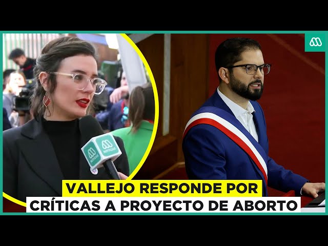 Camila Vallejo responde a oposición por críticas a proyecto de aborto legal en Chile