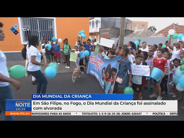 ⁣Em São Filipe, no Fogo, o Dia Mundial da Criança foi assinalado com alvorada