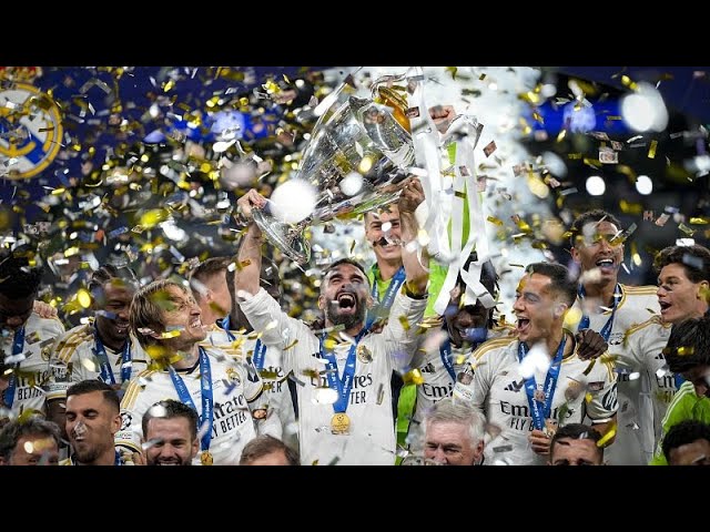 ⁣Real Madrid beat Dortmund 2-0 for record 15th Champions League title
