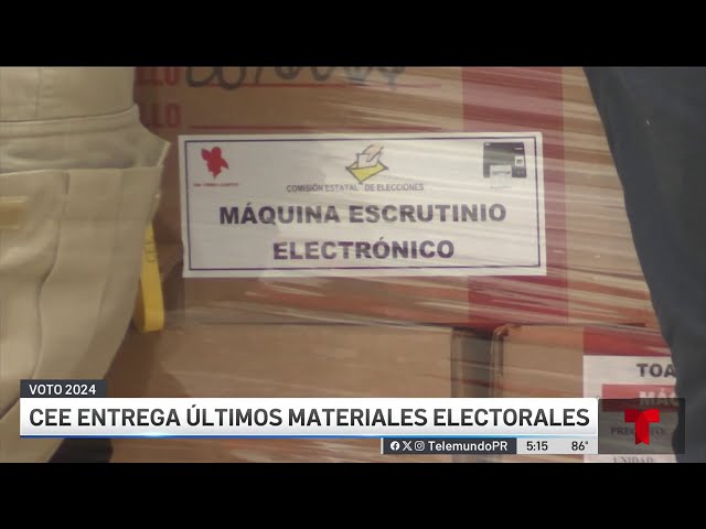 ⁣CEE envía último material electoral para las primarias