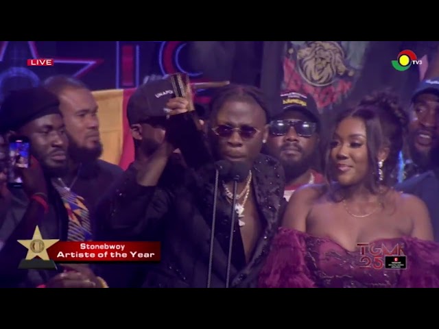 ⁣Congratulations to Stonebwoy, the newly crowned #TGMA Artiste of the Year.