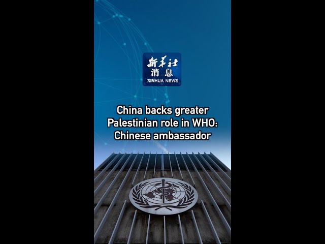 ⁣Xinhua News | China backs greater Palestinian role in WHO: Chinese ambassador