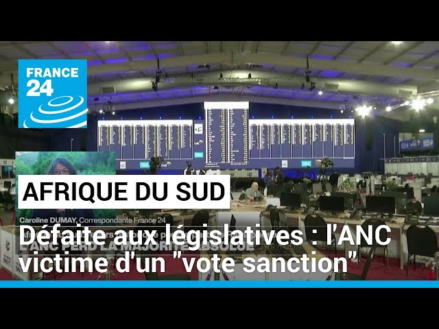 Élections législatives en Afrique du Sud : l'ANC victime d'un "vote sanction" • 