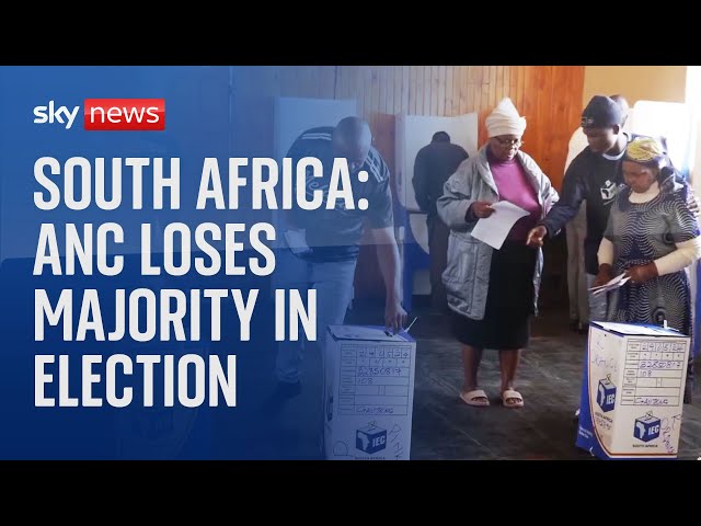 ⁣South Africa: ANC loses parliamentary majority