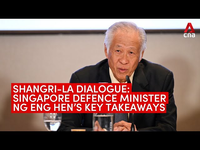 ⁣Shangri-La Dialogue: Singapore Defence Minister Ng Eng Hen on key takeaways, achievements