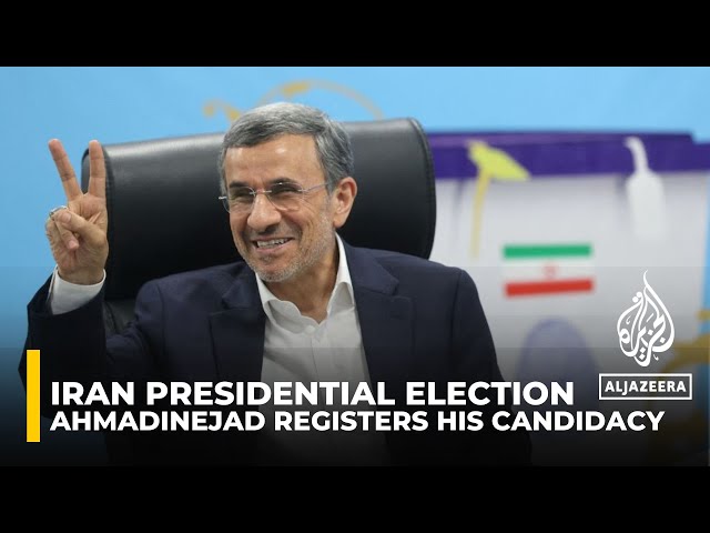 ⁣Iranian ex-president Mahmoud Ahmadinejad registers for June presidential elections