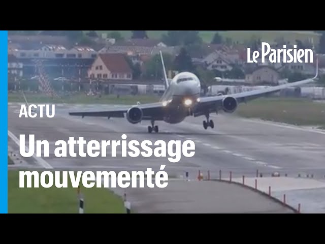 ⁣Suisse : un Boeing rebondit sur la piste d’atterrissage, tangue et redécolle en urgence