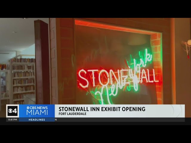 ⁣Stonewall Inn exhibit opens in Fort Lauderdale for Pride Month
