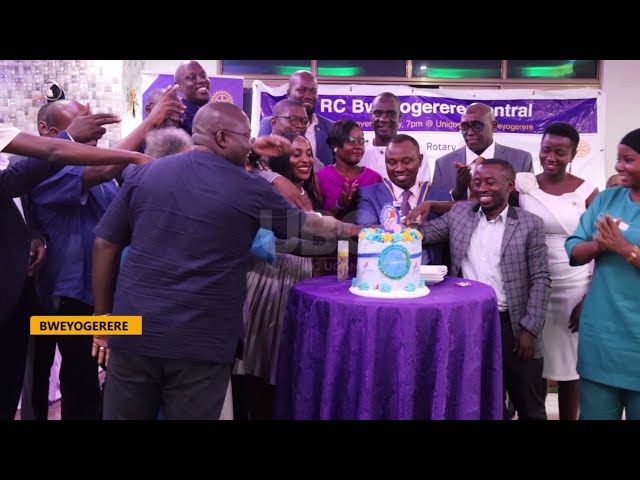 ⁣8th Presidential installation - Rotary Club of Bweyogerere central gets new leadership
