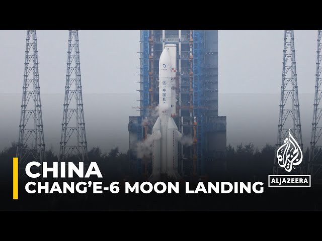 ⁣China lunar probe lands: Chang'e-6 to collect samples from far side