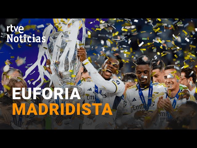 REAL MADRID: MILES de MADRIDISTAS CELEBRARON la DECIMOQUINTA COPA de EUROPA en CIBELES | RTVE