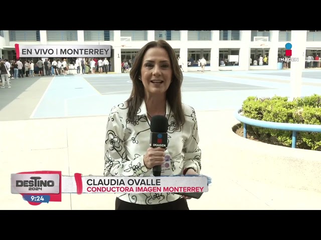 ⁣Reportan demora en la apertura de casillas electorales en Monterrey