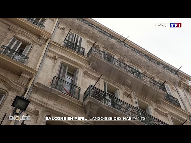 ⁣Balcons en péril : l'angoisse des habitants de Marseille