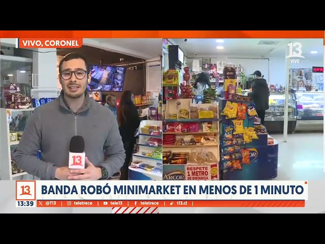 ⁣Banda robó minimarket en menos de 1 minuto: "Eran cabros chicos", dice el dueño