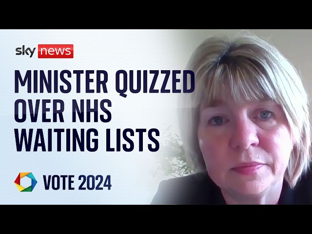 ⁣Health Minister: Number of people on NHS waiting lists not the 'important factor'