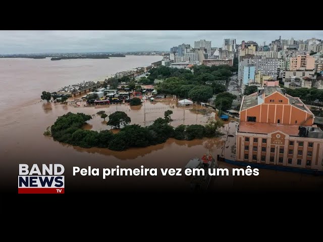 ⁣Nível do Guaíba está abaixo da cota de inundação | BandNews TV