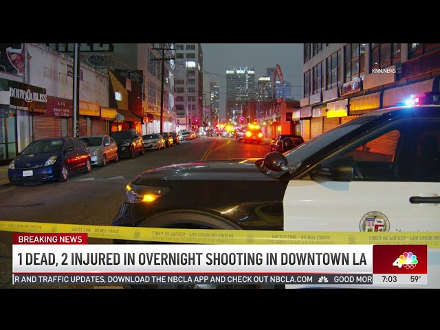 1 dead, 2 injured in downtown LA shooting