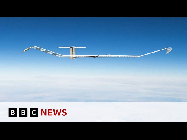 ⁣The solar-powered aircraft flying high in the atmosphere | BBC News