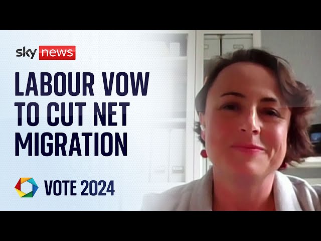 ⁣Labour will 'work within' official forecasts to halve net migration by 2028