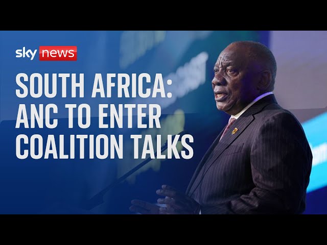 South Africa: ANC to enter coalition talks after losing majority for first time in 30 years