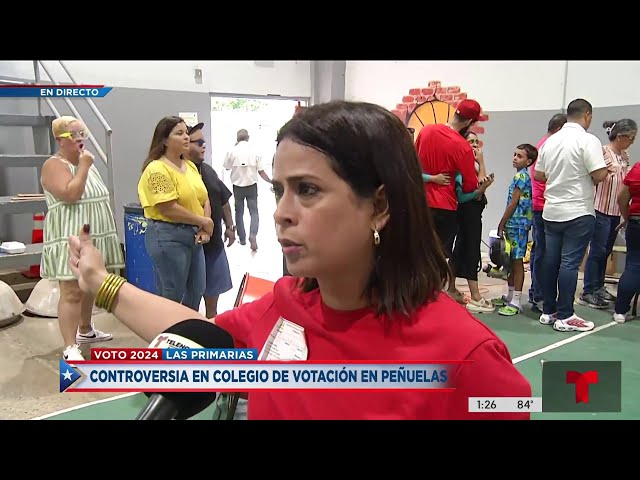 ⁣Controversia en centro de votación con precandidato a la alcaldía de Peñuelas