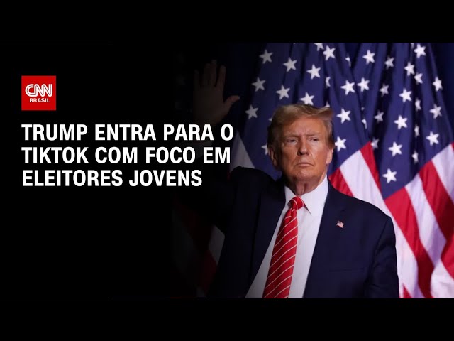 Trump entra para o Tiktok com foco em eleitores jovens | AGORA CNN - NOITE II