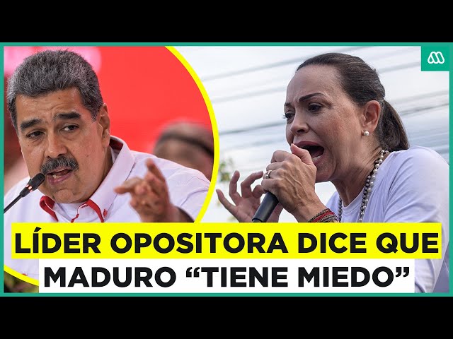 ⁣"Tiene miedo": Opositora a Maduro emplaza al presidente de Venezuela