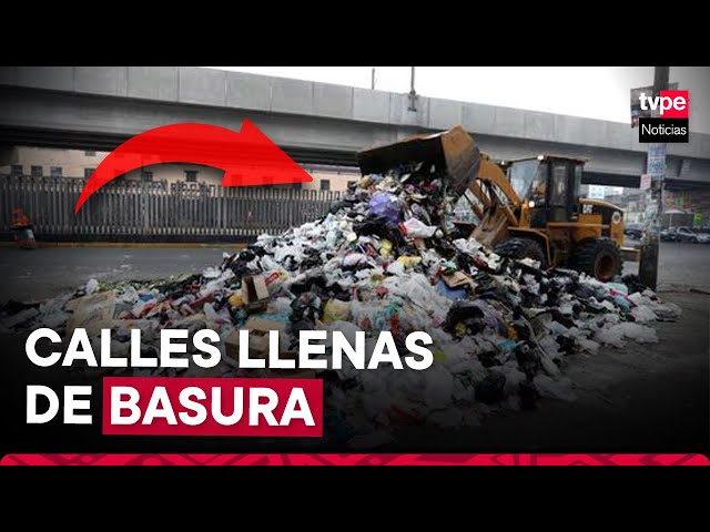 ⁣Cercado de Lima: basura se acumula por tercer día en calles de Lima
