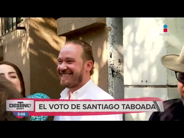 ⁣Así llegó Santiago Taboada para ejercer su voto
