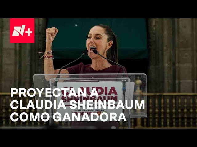 ⁣Claudia Sheinbaum se proyecta como ganadora de la presidencia - N+