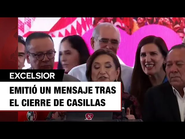 ⁣'Está claro que ya ganamos; hago un llamado a que se respete el voto': Xóchitl Gálvez