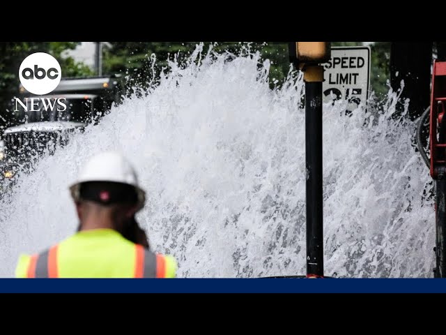 ⁣Broken water mains cause state of emergency in Atlanta