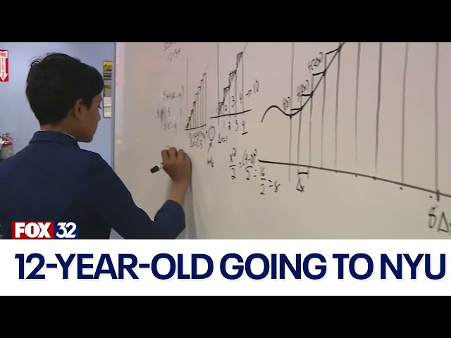 ⁣12-year-old ready to attend NYU in the fall