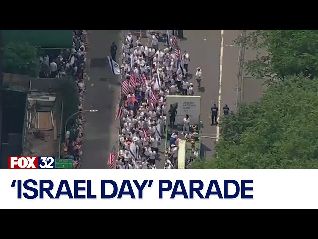 ⁣Thousands filled Manhattan streets for 'Israel Day on Fifth Parade'