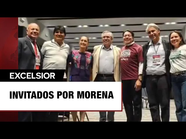 ⁣Evo Morales y Alberto Fernández se reúnen con Claudia Sheinbaum