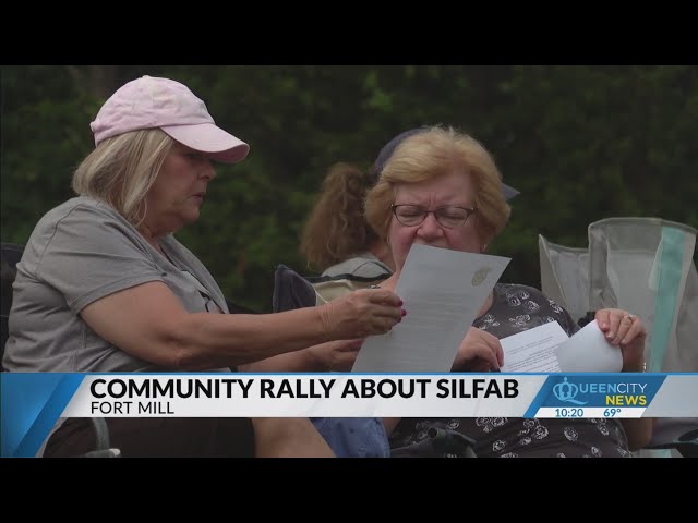 ⁣Fort Mill rally held over controversial solar panel facility