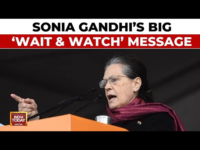 ⁣Hoping Results Will Differ From Exit Poll: Sonia Gandhi's Big 'Wait & Watch' Mess