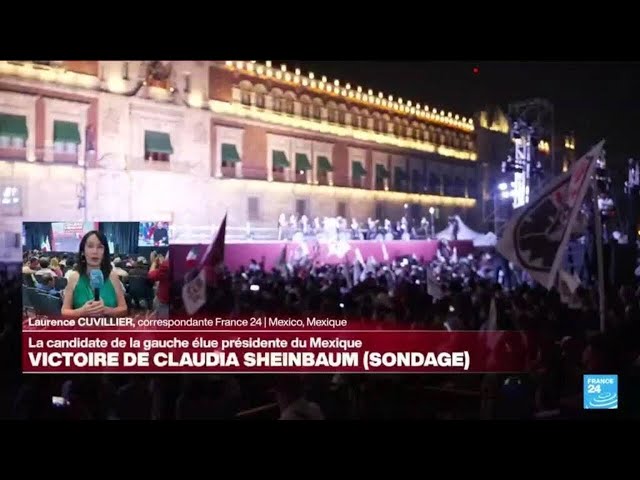 ⁣Claudia Sheinbaum donnée gagnante de la présidentielle au Mexique, selon des résultats préliminaires