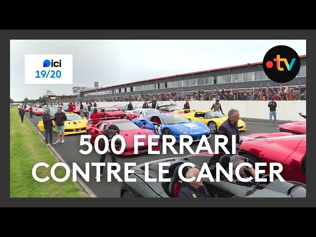 ⁣500 Ferrari contre le cancer, une grande fête de l'automobile au Vigeant