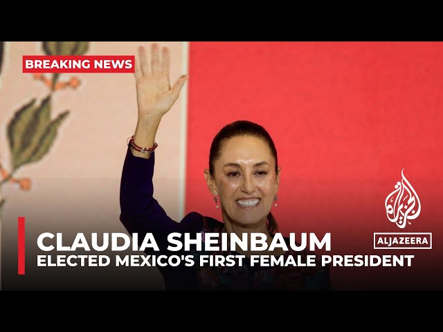⁣Claudia Sheinbaum elected Mexico's first female president