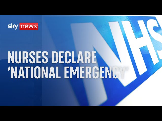 Watch live: The Royal College of Nursing declares a “national emergency” in the NHS