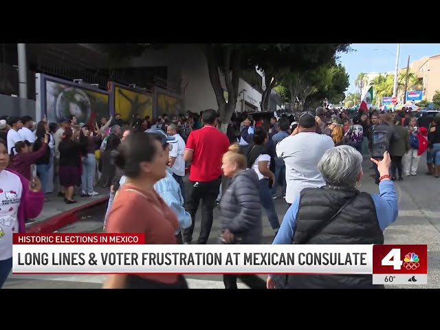 ⁣Mexican consulate in LA overwhelmed by large voter turnout