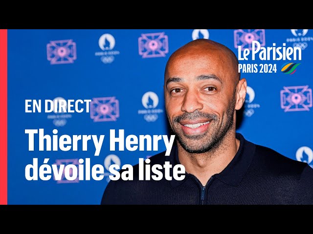 ⁣ EN DIRECT -  JO Paris 2024 : suivez l'annonce de la pré-liste de Thierry Henry