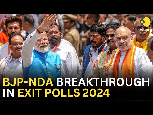 ⁣Exit Poll 2024 Results LIVE: Modi’s BJP-NDA alliance projected to win with huge margin | WION LIVE