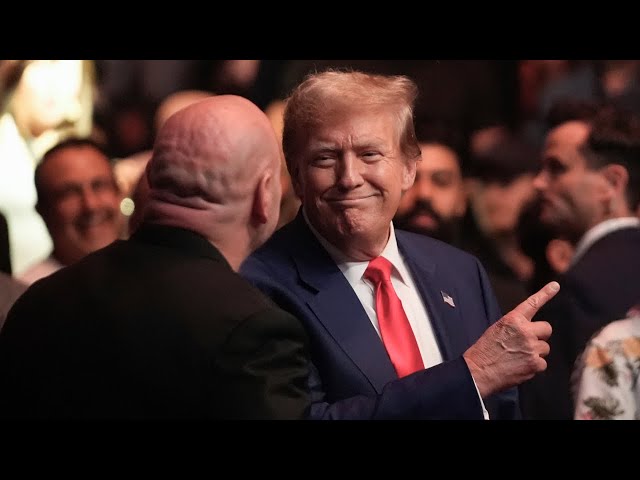 ⁣Donald Trump a ‘pimp on a blimp’ during UFC entrance