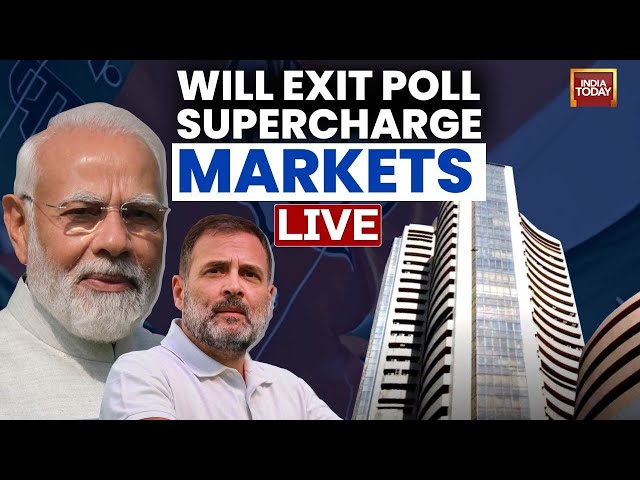 ⁣INDIA TODAY LIVE: Big Exit Poll Boost For Stock Market | '1 Lakh Paar' For Sensex Next? | 